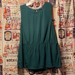 Madewell Sleeveless Peplum Blouse